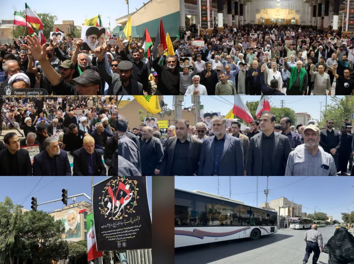 نقش‌آفرینی شهرداری قم در برگزاری با شکوه راهپیمایی و اجتماع مردمی ۱۵ خرداد در قم